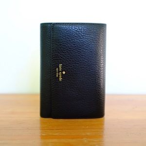 Kate Spade Black Trifold Wallet